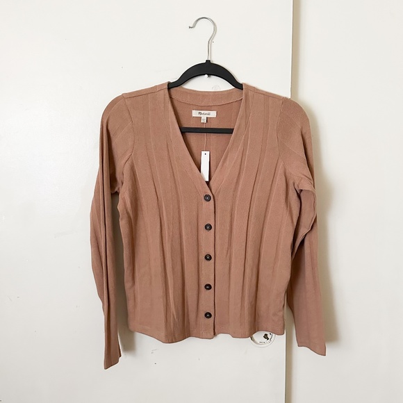 Nwt Madewell Ribbed Sweater Knit Cardigan Size XXS - Picture 4 of 8